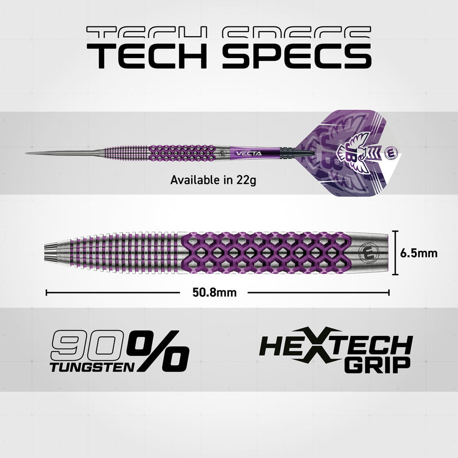 Winmau John Brown Signature Edition 90% Tungsten Steel Tip Darts