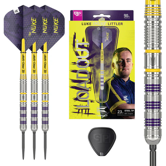 Target Luke Littler Loadout 90% Swiss Point Steel Tip Darts by Target