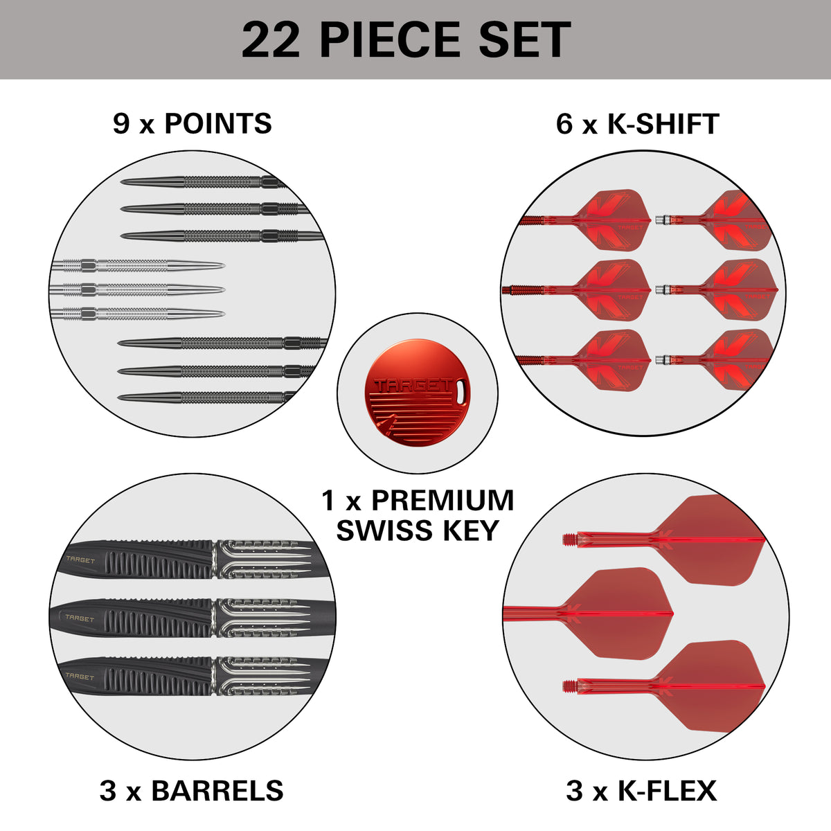 Target Shift 90% SP Steel Tip Darts 2026