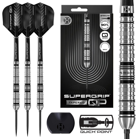 Harrows Supergrip Tapered 90% Tungsten QP Steel Tip Darts