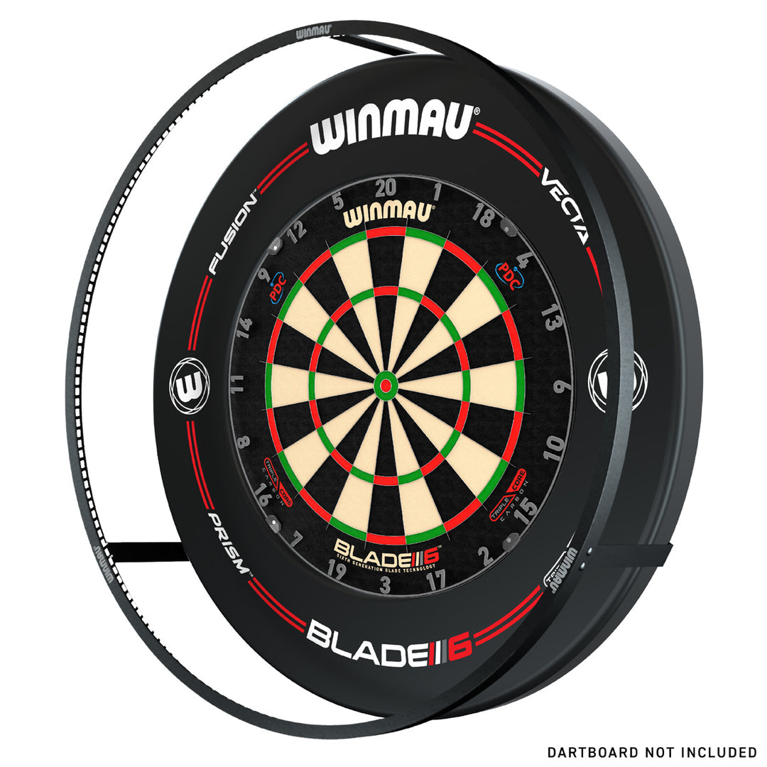 Winmau Plasma Dartboard Surround Light & Pro-line Original Black Surround Bundle