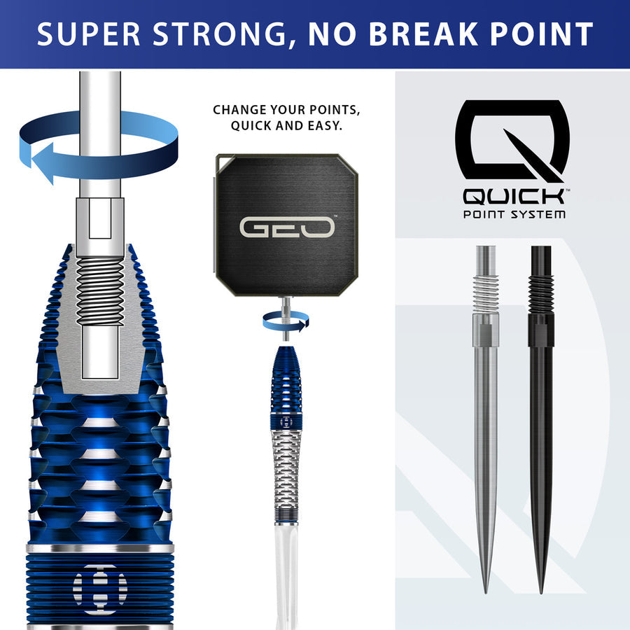 Harrows Geo Bomb 90% Tungsten QP Steel Tip Darts