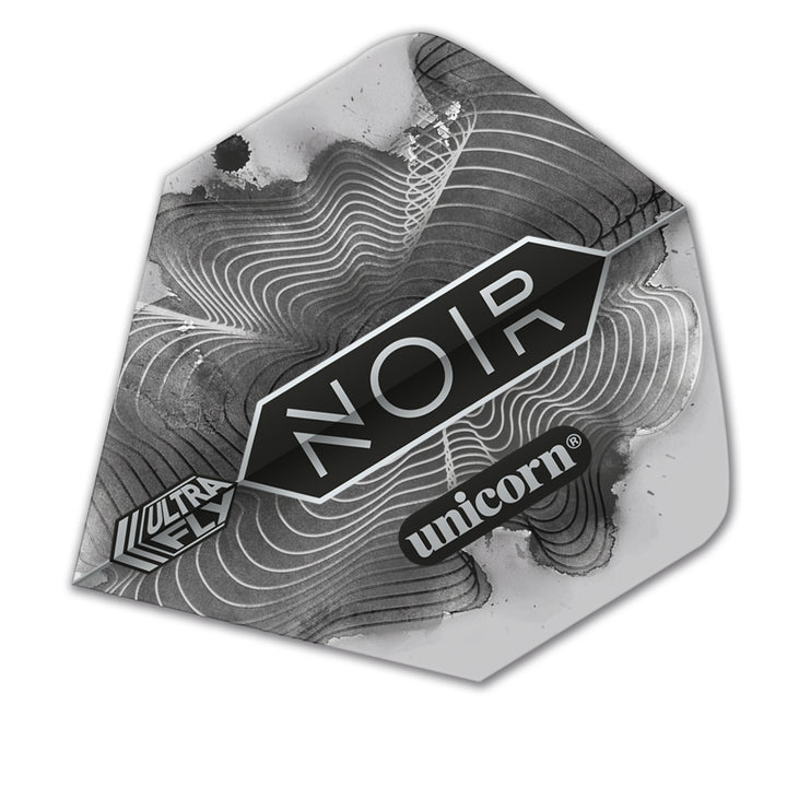 Unicorn Ultrafly 100 Micron Big Wing Shape Noir Organic Dart Flights by Unicorn