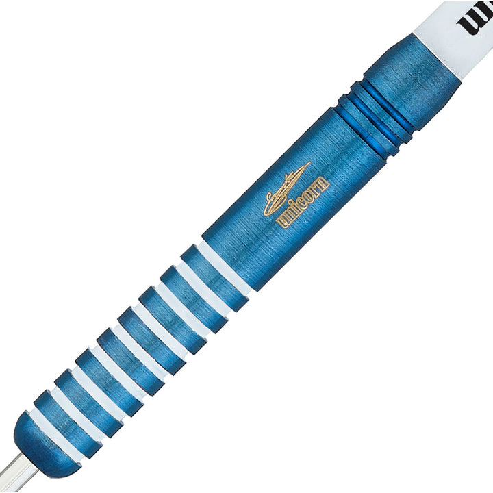 Unicorn Gary Anderson Silver Star Blue 80% Tungsten Steel Tip Darts by Unicorn
