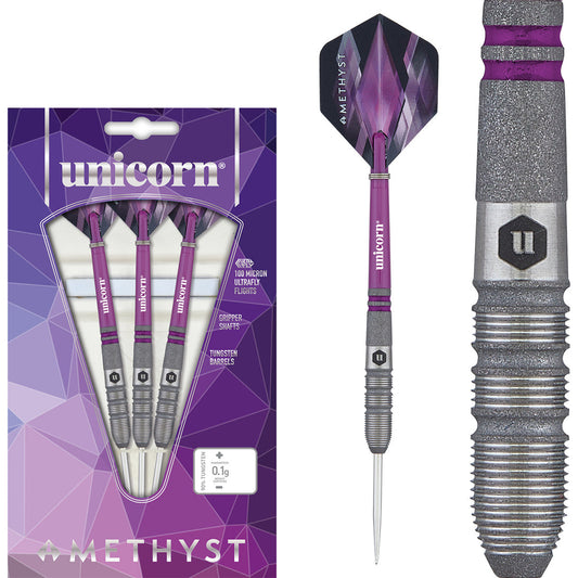 Unicorn Amethyst 3  90% Tungsten Steel Tip Darts