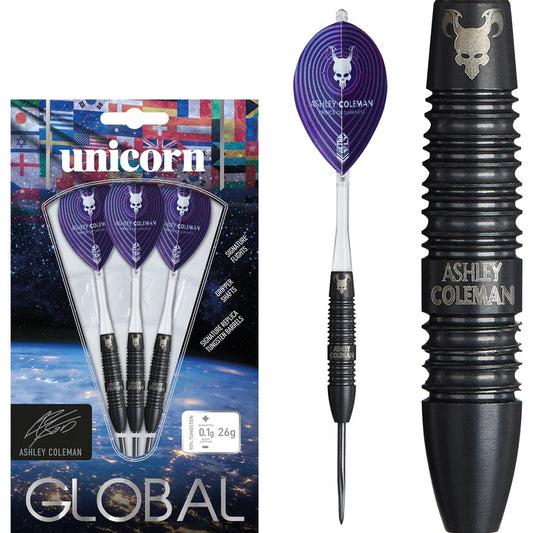Unicorn Ashley Coleman 90% Tungsten Steel Tip Darts by Unicorn
