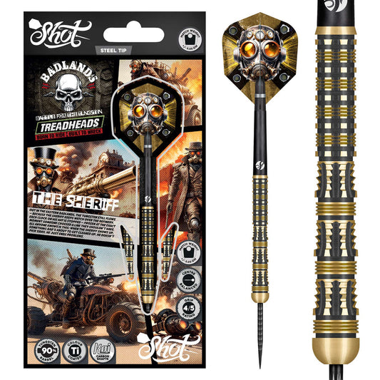 Shot Badlands The Sheriff 90% Tungsten Steel Tip Darts