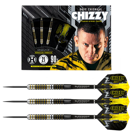 Harrows Dave Chisnall Chizzy 90% Tungsten Steel Tip Darts