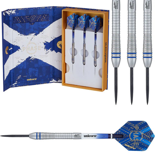 Unicorn Gary Anderson Phase 6 World Champion 90% Tungsten Steel Tip Darts by Unicorn