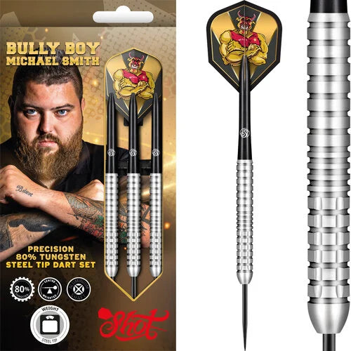 Shot Michael Smith Darts - Steel Tip Tungsten - Bully Boy - Precision