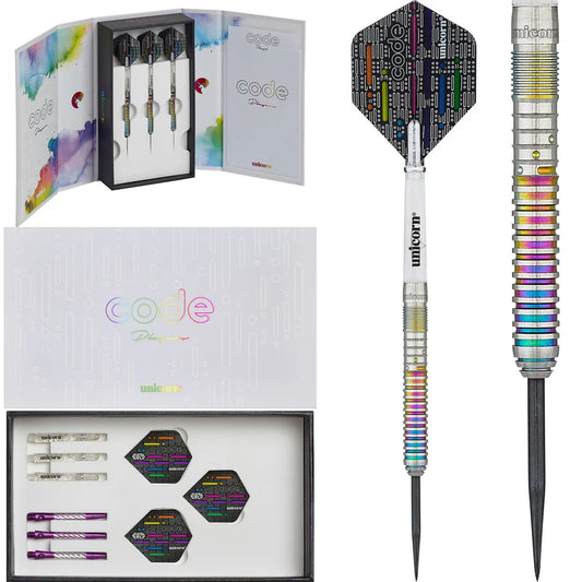 Unicorn Ian White Code 90% Tungsten Steel Tip Darts