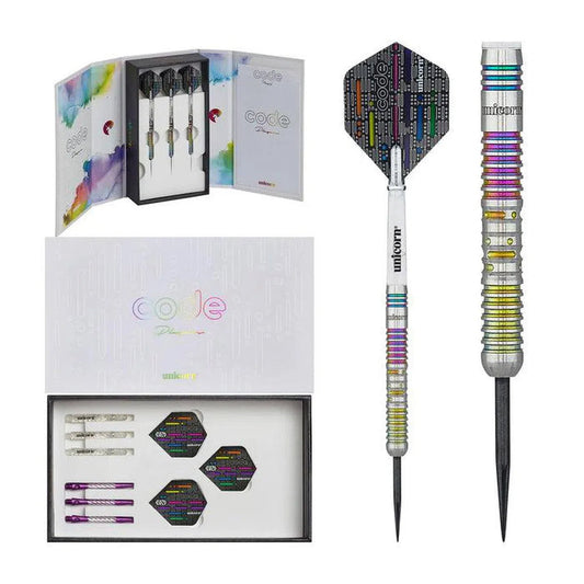 Unicorn Chris Dobey Code 90% Tungsten Steel Tip Darts