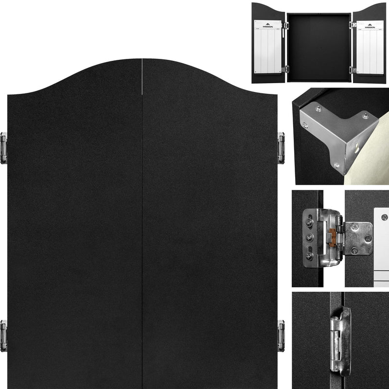 Mission Dartboard Cabinet - Deluxe Quality