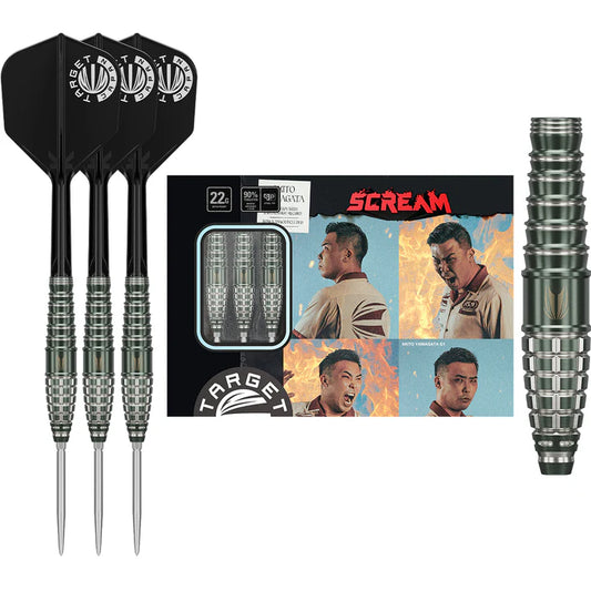 Target Japan Prime Series Scream G1 90% Tungsten SP Steel Tip Darts By Target Japan 22g