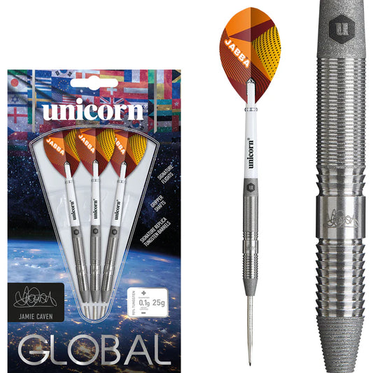 Unicorn Jamie Caven 90% Tungsten Steel Tip Darts