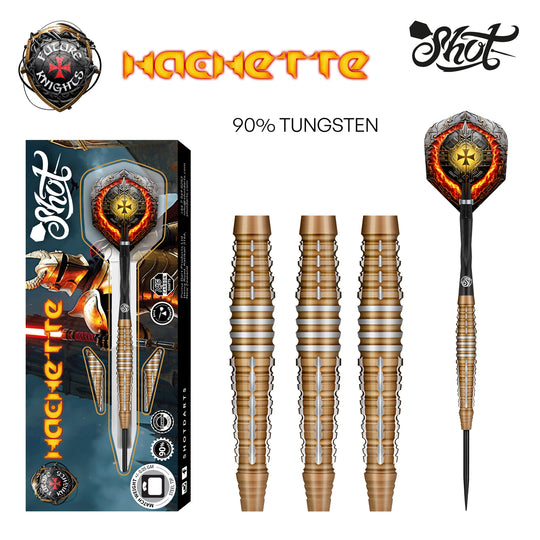 Shot Future Knights Hachette 90% Tungsten Steel Tip Darts
