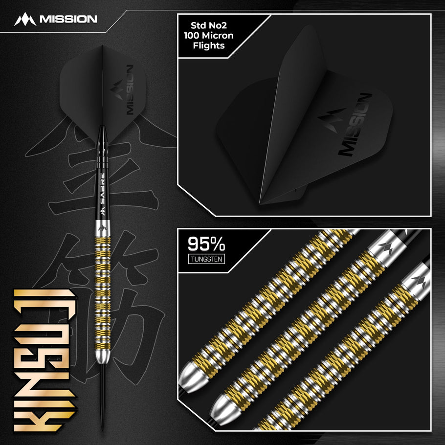 Mission Kinsuji Darts Steel Tip - 95% Tungsten