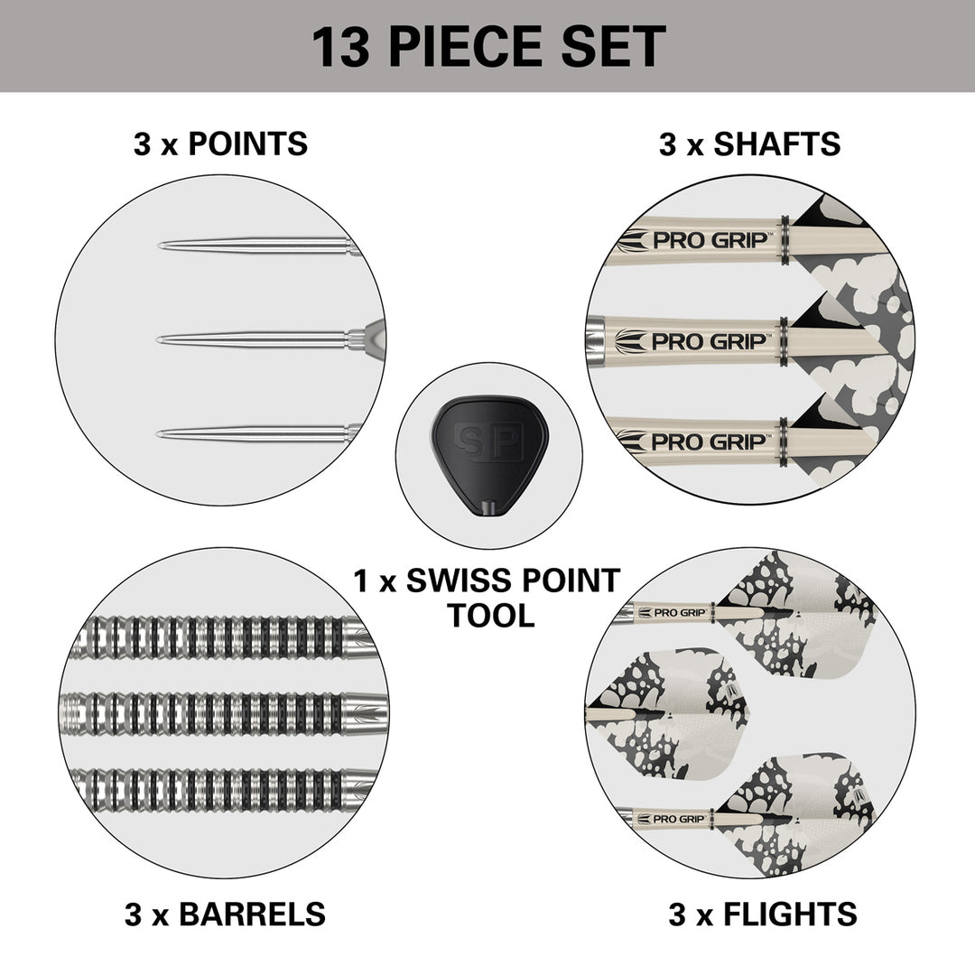 Target Exo 01 90% Tungsten SP Steel Tip Darts
