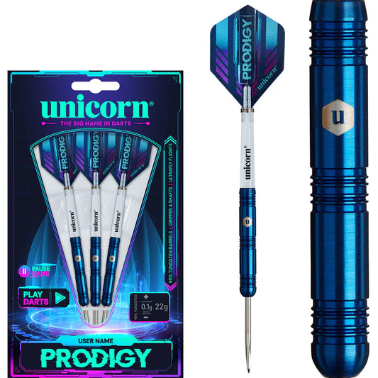 Unicorn Prodigy S1 95% Tungsten Steel Tip Darts by Unicorn