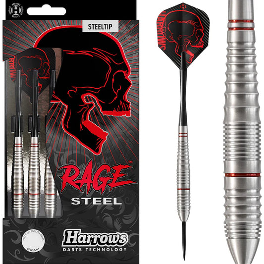 Harrows Rage Stainless Steel Steel Tip Darts by Harrows
