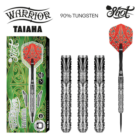 Shot Warrior Taiaha 90% Steel Tip Darts