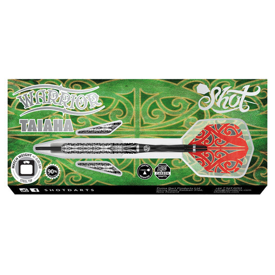 Shot Warrior Taiaha 90% Steel Tip Darts