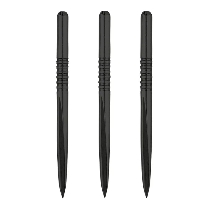 Unicorn Volute Dart Points - Steel Tip - 7 Groove - Black - 36mm