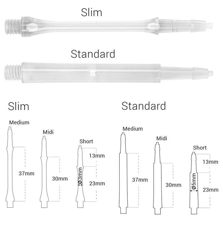 Harrows Clic System Dart Stems/Shafts