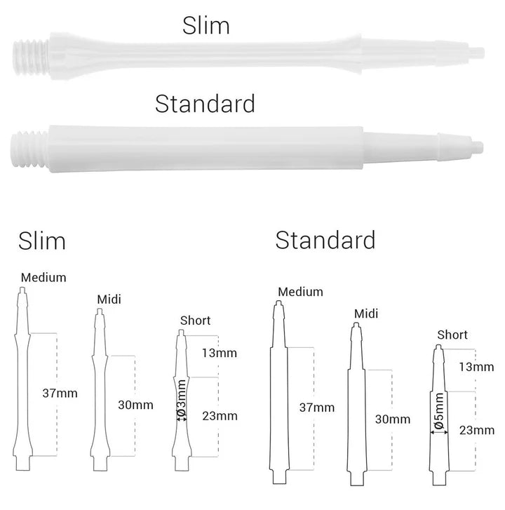 Harrows Clic System Dart Stems/Shafts