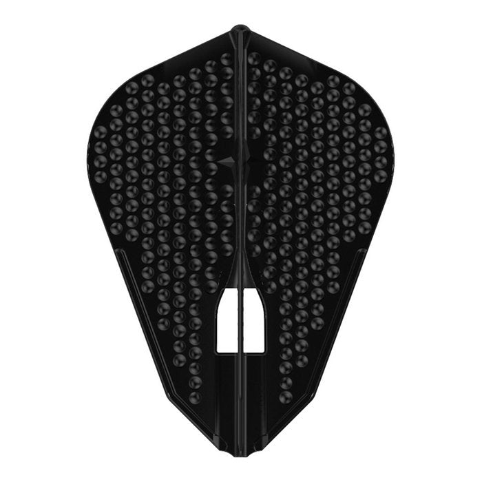 L-Style Champagne L9D Dimple Fantail Black - Dart Flights