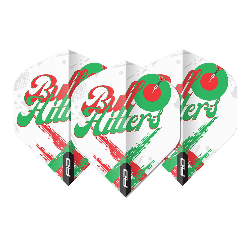 Bullhitters Premium No2 Dart Flights - Red Dragon