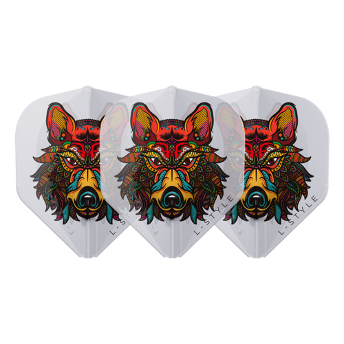 L-Style EZ L1 Almudena Fajardo Clear White Dart Flights