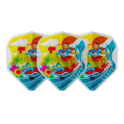 L-Style EZ L1 Wayne Mardle V1 Type A Clear White Dart Flights