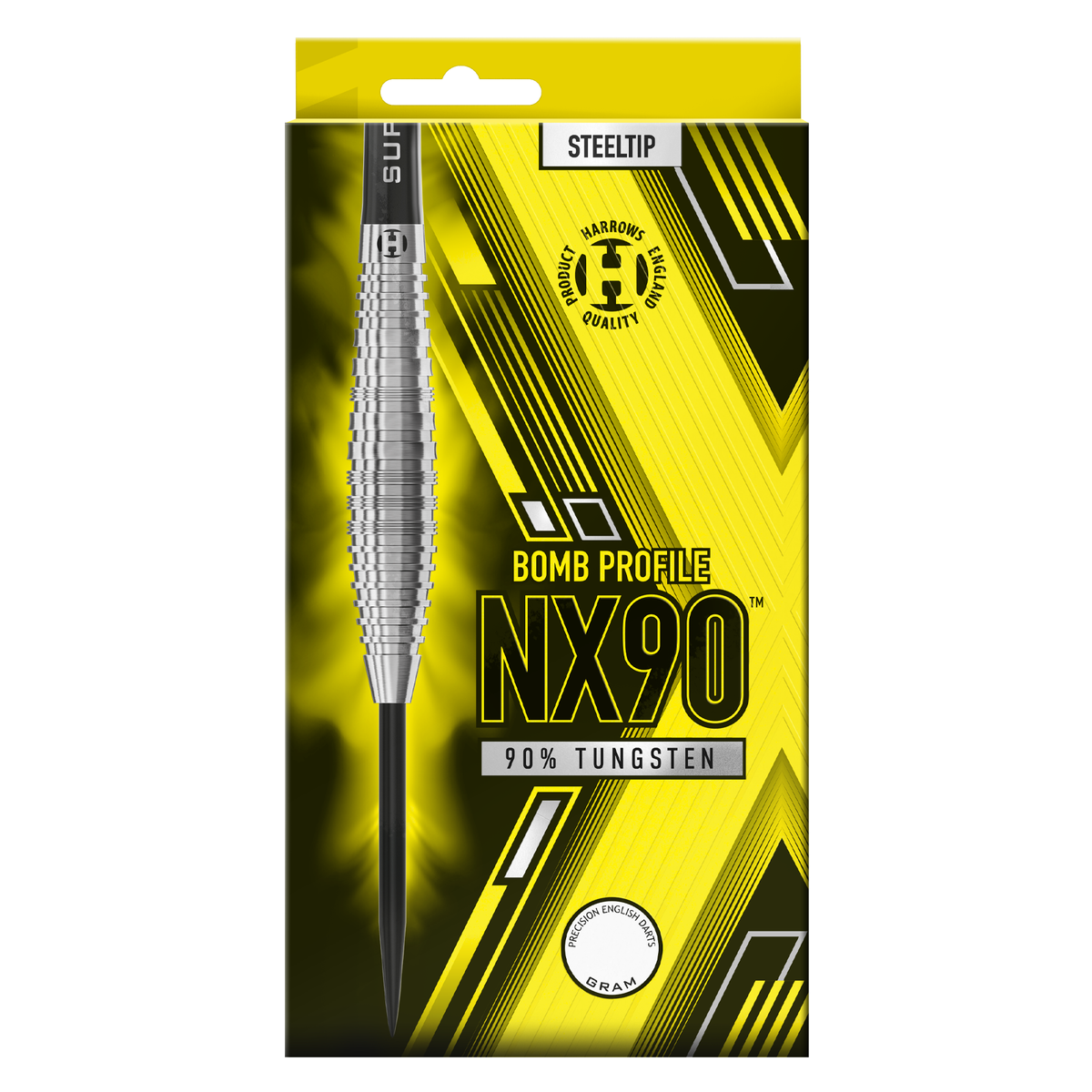 Harrows NX90 Bomb 90% Tungsten Steel Tip Darts