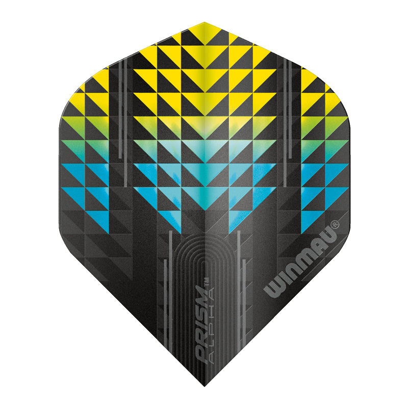 Winmau Black & Yellow Prism Alpha Standard