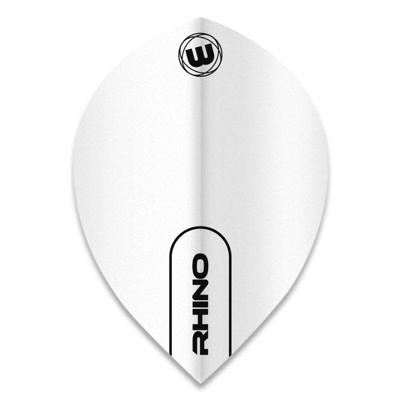 Winmau Flights – Rhino Extra Thick – Pear – White