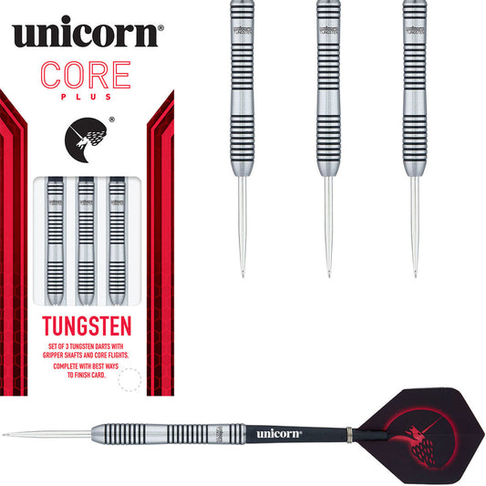Unicorn Core Plus Straight Barrel Style Tungten Steel Tip Darts