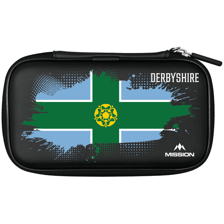 Mission UK Counties Dart Case - Large - holds 2 full sets - Derbyshire