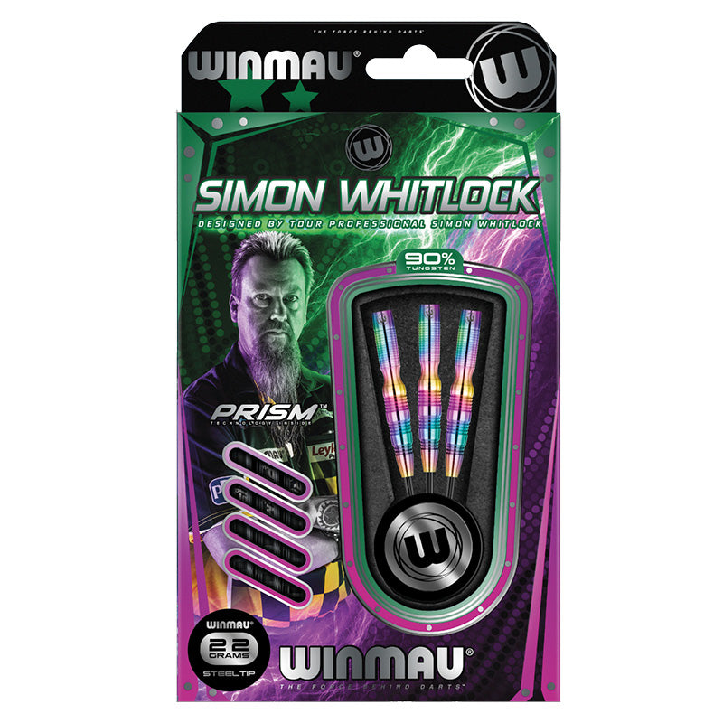 Winmau Simon Whitlock Urban Grip 90% Tungsten Steel Tip Darts