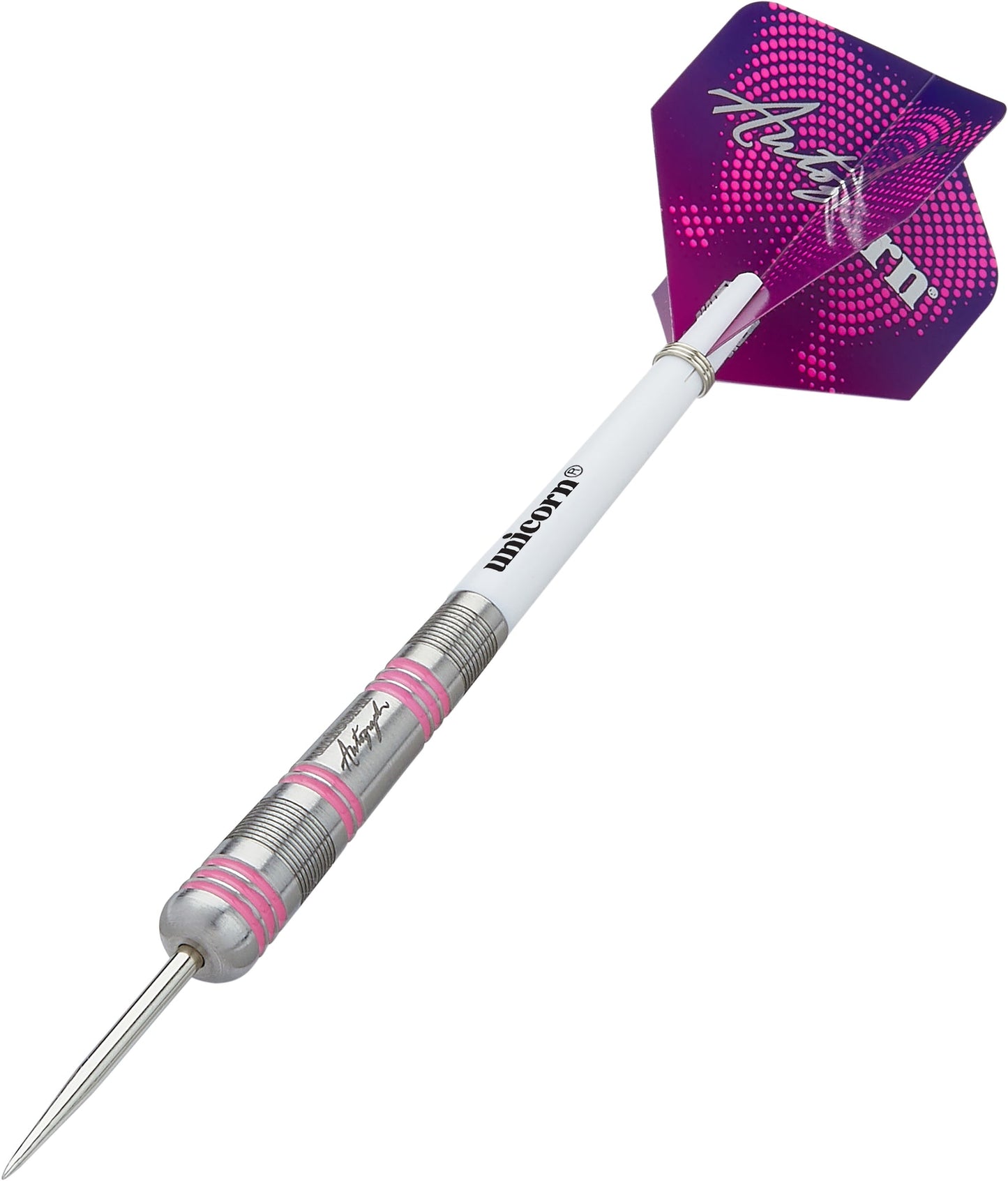 Unicorn Autograph Pink Style 3 80% Tungsten Steel Tip Darts by Unicorn
