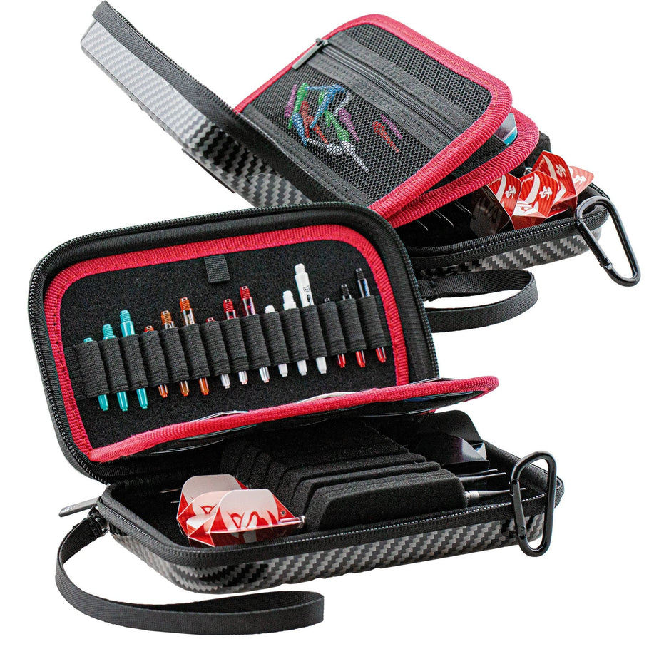 Bull's Orbis Dart Case - Strong ABS Material - XL - Carbon - Grey