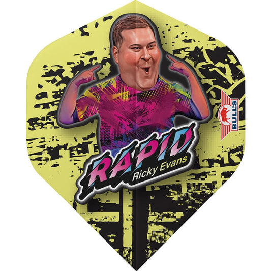 Bulls Ricky Evans Dart Flights - 100 - No2 - Std - Rapid - 80 Edition