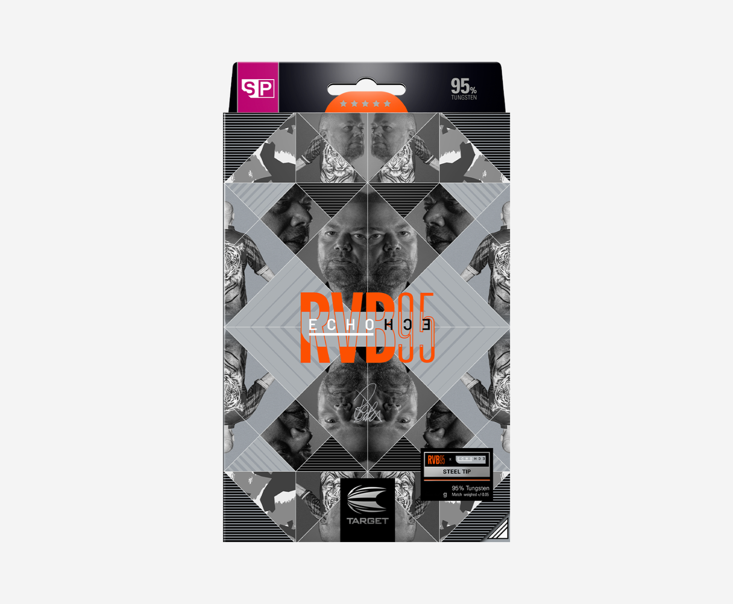 Target Raymond van Barneveld RVB95 Echo 95% Tungsten Swiss Point Steel Tip