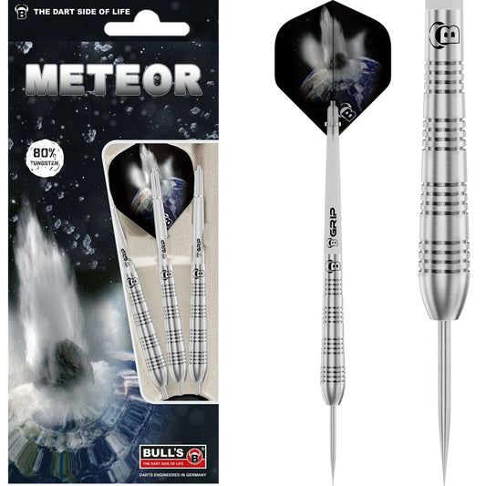 Bull's Meteor Darts - Steel Tip - 80% Tungsten - MT11 - Torpedo Ring