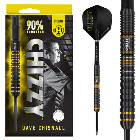 Harrows Dave Chisnall Chizzy Series 3 90% Tungsten Steel Tip Darts