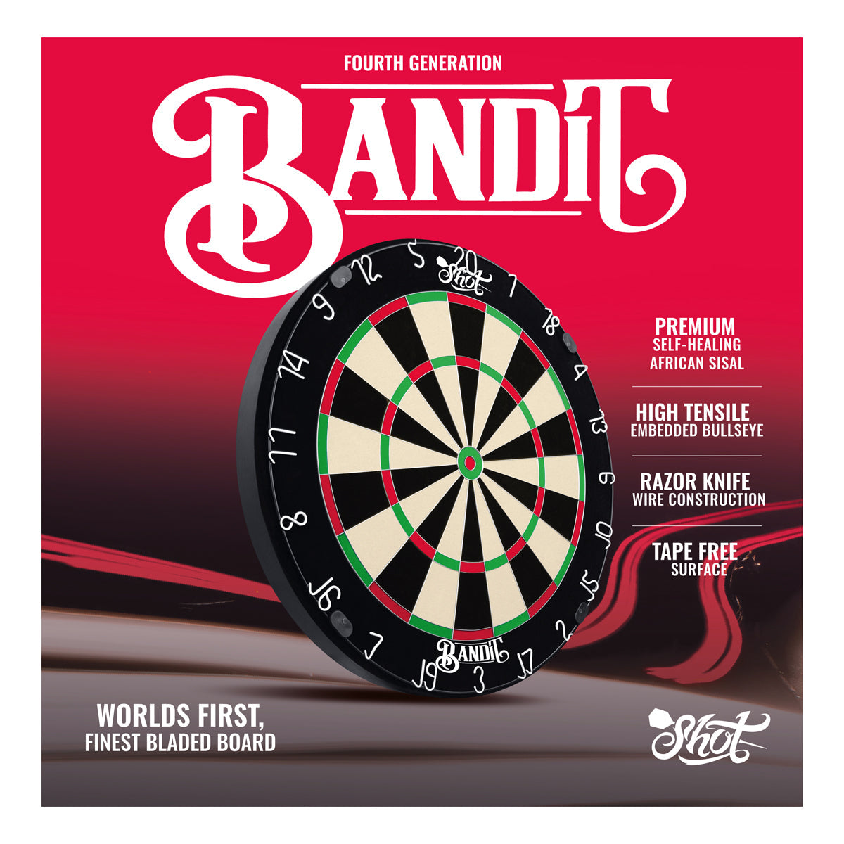 Shot Bandit Bristle Dartboard
