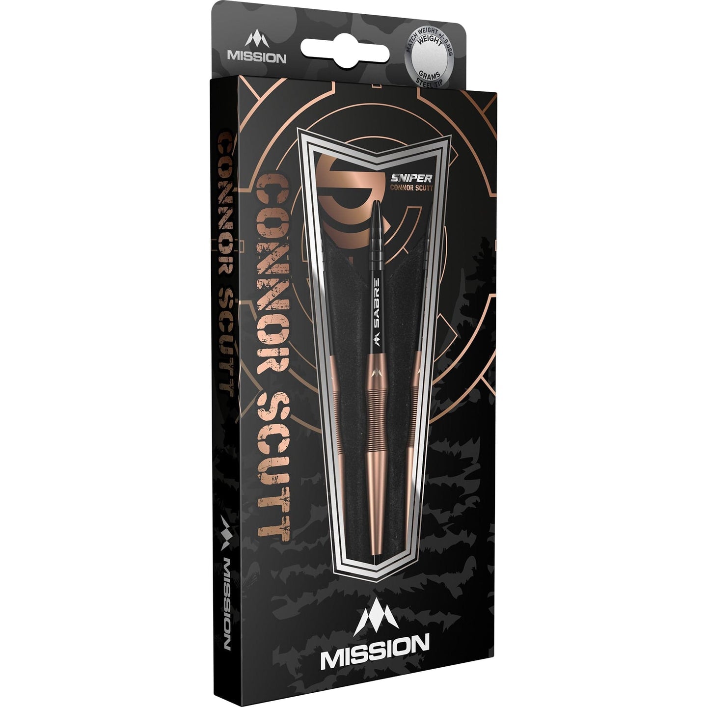 Mission Darts Connor Scutt V2 | Steel Tip | Bronze PVD | Sniper, 90% Tungsten