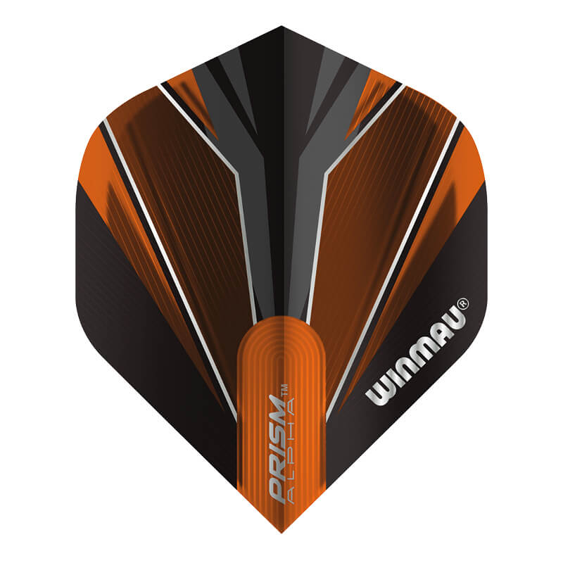 Winmau Black & Orange Prism Alpha Standard