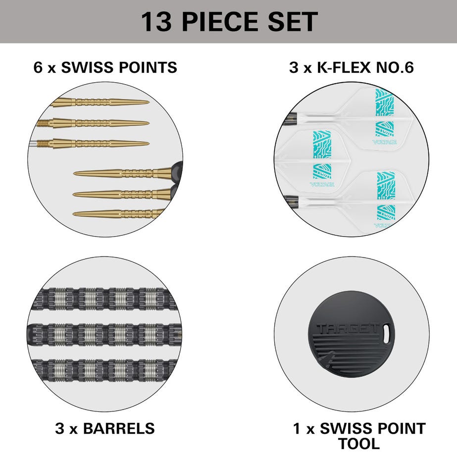 Target Rob Cross 95K 95% Tungsten SP Steel Tip Darts