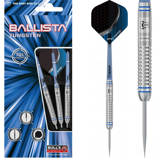 Bull's Ballista B1 Darts - Steel Tip - 70% Tungsten - Blue